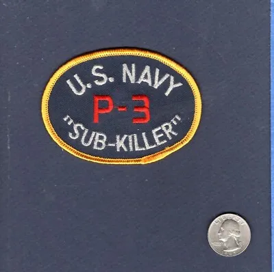 P-3C P-3 ORION Sub Killer US NAVY Lockheed VP Patrol Squadron Patch • $5.99