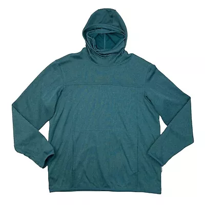 Duluth Sweatshirt Mens L Large Seascape Green Funnel Neck Haz-Mask Hoodie • $21.20