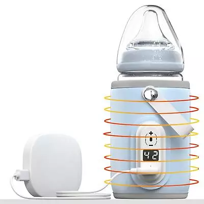 Baby Bottle Warmer Mug Milk Heater Heating Cover Insulation USB For Home Car • £16.67