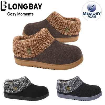 £16.35 • Buy Womens Warm Slippers Faux Fur Ladies Lined Comfy Outdoor Shoes Hard Sole Size Uk