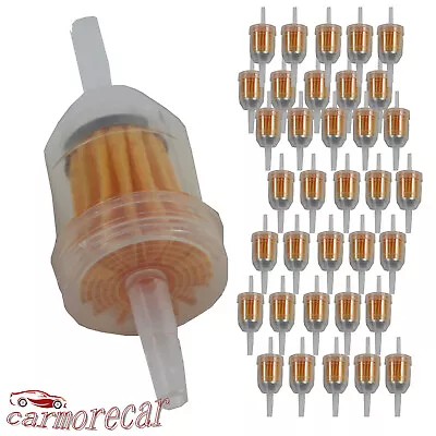 36 Pack Universal GAS Inline Fuel Filter 1/4  5/16  Fits Kawasaki Kohler Briggs • $14.97