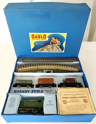 OO Gauge HORNBY DUBLO EDG7  Tank Goods Train Set - L.N.E.R. Locomotive & Wagons • £80