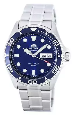 Orient Ray II Automatic Blue Dial Stainless Steel 200M FAA02005D9 Mens Watch • $174.16