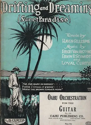 Oahu Publishing Co Sheet Music - Drifting And Dreaming - For Guitar • $10.50