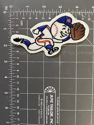 Vintage New York Mets Mr. Met Mascot Logo Patch Major League Baseball MLB NYM NY • $6.99