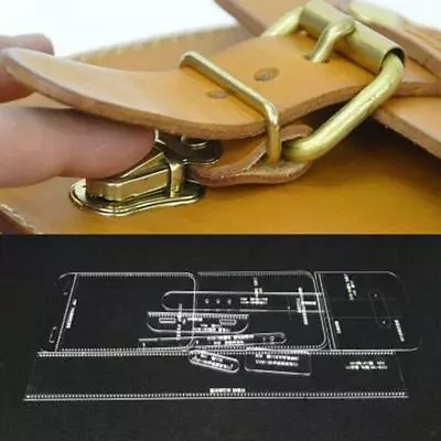 9pcs Leather Craft Clear Acrylic Waist Bag Pattern Stencil Templates • $44.96