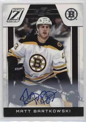 2010-11 Zenith /999 Matt Bartkowski #197 Rookie Auto RC • $3.42