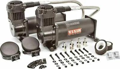 Viair Dual 444C Stealth Black Air Compressors Kit Air Suspension - 12V 200 PSI • $349.95