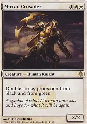 MTG Magic 4 X Mirran Crusader X 4 - Mirrodin Besieged • $0.25