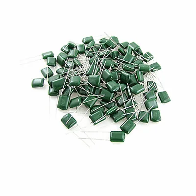 DC 100V 0.1uF Mylar Polyester Film Capacitor(Bag Of 100) • $8.01