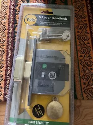 Yale British Standard 5 Lever Mortice Deadlock 64MM • £10