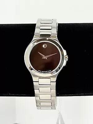 Movado Ladies Watch Corporate Exclusive #0606164 Stainless Steel Black Dial Gift • $350