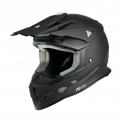 Nitro MX700 Recoil MX Off Road Motocross Motorbike Helmet Satin Matt Black • $87.02