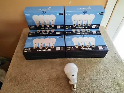 Hyperikon Dusk To Dawn LED Bulbs A19 10W=65W Porch Light 3000k A19PC-30 • $10.99