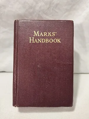 Vintage Marks’ Mechanical Engineers’ Handbook  1941 4th Edition • $12.99