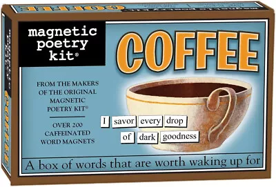 Magnetic Poetry Kit - COFFEE 200+ Word Magnets COMPLETE • $14.95