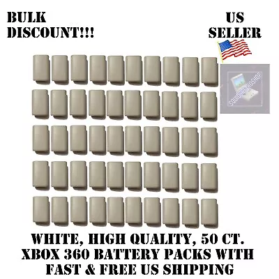 50x White Battery Replacement For Xbox 360 Controller Case Shell Pack Cover US • $38.99