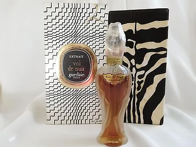 Vintage VOL DE NUIT GUERLAIN Extrait 15 Ml Perfume /Parfum SEALED Rosebud In Box • $285