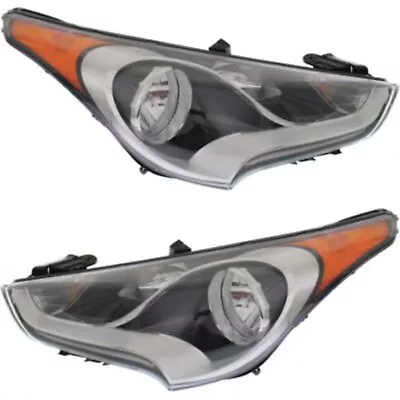 Headlight Set For 2012-2017 Hyundai Veloster Left And Right With Bulb 2Pc • $409.47