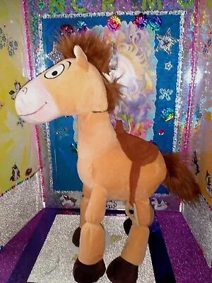 🦄Disneyland Authentic Toy Story  BullsEye  Tan Horse W/Brown Saddle '20 Plush! • £152.28