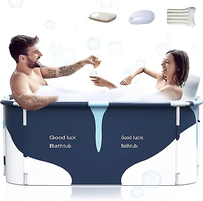 $175 • Buy 53  Extra Large Portable Foldable Bathtub With Cover For Adult, Family SPA Soaki