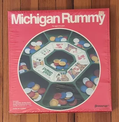 Vintage Michigan Rummy Game Brand New 1980 Factory Sealed Pressman • $13.95