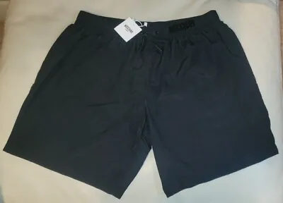 Vintage Moschino Swim XL Black Swimming Shorts W/ Large Logo Authentic NWT New • $99.99