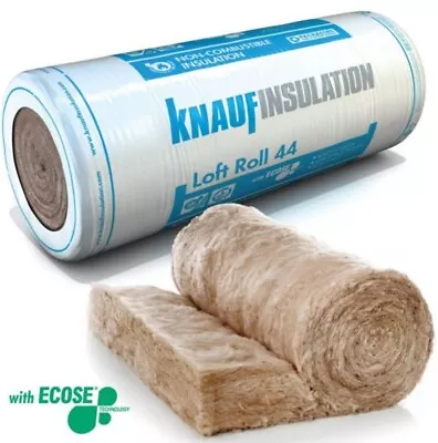 £32.99 • Buy Knauf Insulation Loft Roll 44 (200mm Deep) Ecose Technology