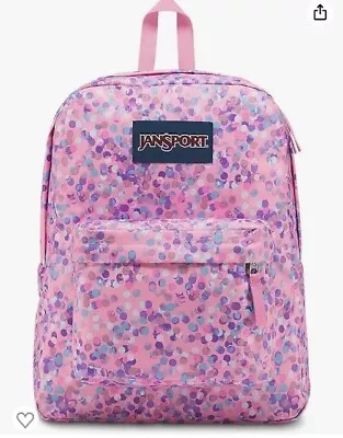 JanSport Superbreak One Pink Sparkle Dot NWT • £37.99