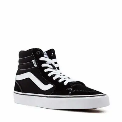 Mens Vans Filmore Hi Black/White Hi Top Lace Up Shoes • $105.95