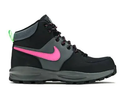 Nike Manoa Leather SE Black Fuchsia Pink Iron Grey CW7360-001 Sz 10 Men's Boot • $100