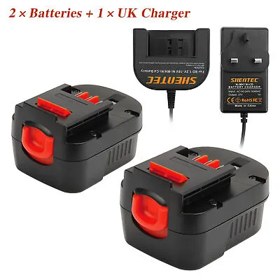 £42.91 • Buy 12V 3.5Ah Ni-MH Battery/Charger For Black&Decker A1712 FS120 HPB12 FSB12 A12-XJ