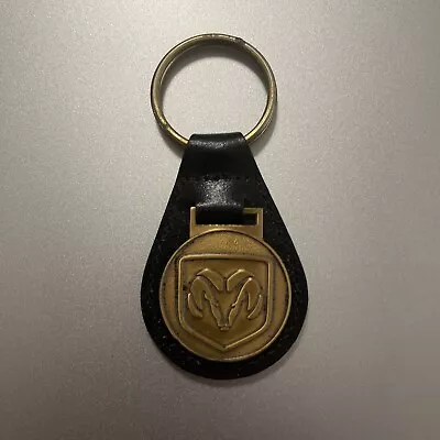 Vintage Leather Ram Logo Keychain Dodge Keychain • $13.50