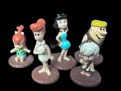 1992 The Flintstones Figure Lot Of 5 Crystal Craft Hanna-Barbera  Vtg Australia • $45