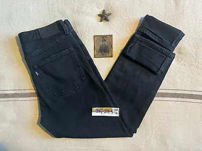 LEVIS JAPANESE SELVEDGE 32 29.5 Jeans (label 32 32) Black RARE Made Crafted LVC • £72.95