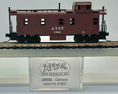 Atlas N Scale NIB Atkinson Topeka Santa Fe Railroad Caboose Number ATSF 1860 • $7.99