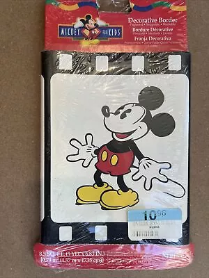 Vintage Mickey For Kids Decorative Wall Paper Border New In Package • $8.99
