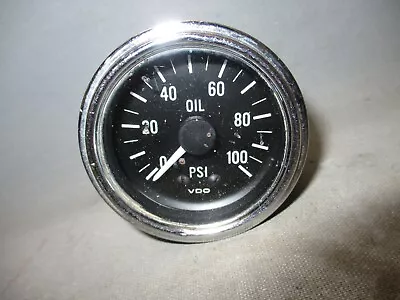 Vintage VDO Oil Pressure Gauge  0-100 PSI • $19.95