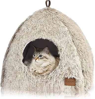 Cat Bed Igloo Cave Pet For Cats Dogs Large Indoor Tent Cat...  • £29.21