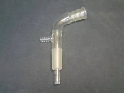 $44.99 • Buy Lab Glass 105° Bent Vacuum Adapter W/ Drip Tip 24/40 Joints 11mm OD Hose Conn. B
