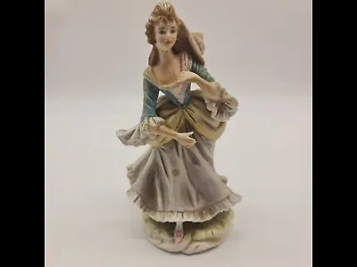 Lefton Vintage Statuette Figurine Woman With Hat Made In Japan (3046B) • $20.95