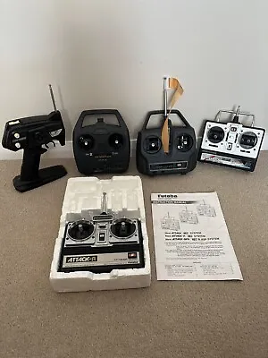 Set Of 5 Radio Control Transmitters - Untested Acoms Techniplus Futaba Attack R • £49.99