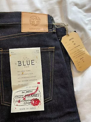 Japan Blue Jeans Japanese Selvedge Denim Jeans Men's Size 36 In Indigo Blue • £92.33