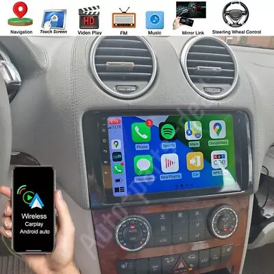 Carplay Android 13 Car Radio GPS Stereo For Mercedes Benz W164 ML500 GL350 GL450 • $148.80