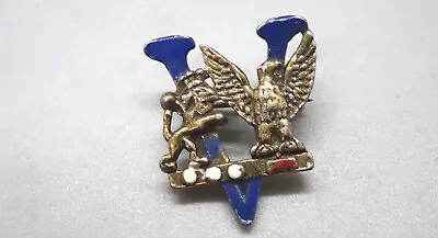 WWII Lead Metal Great Britain - US V For Victory Home Front Sweetheart Pin RARE • $44.99