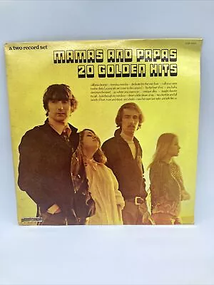 MAMAS AND PAPAS Dbl LP 20 Golden Hits 1973 Abc Dunhill  Vinyl • $9.03