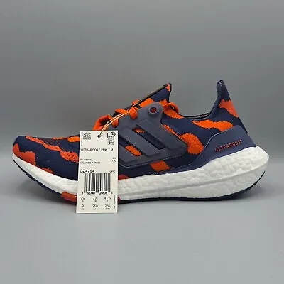 Adidas Ultraboost 22 X Marimekko Running Shoes Women's Size 9 GZ4794 Navy Orange • $65