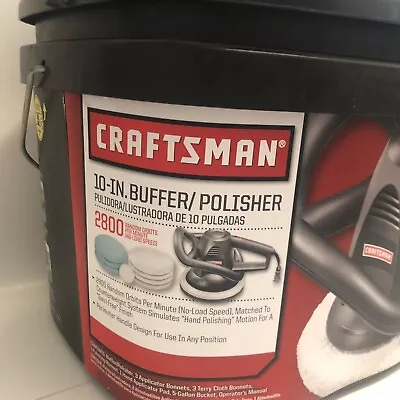 $60 • Buy Craftsman 10-in Buffer/Polisher 1.1 Amp 2800 Random Orbits Per Min.