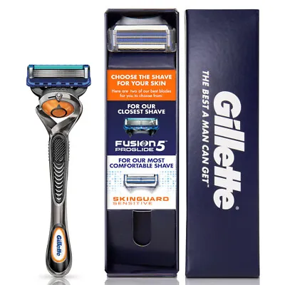 Gillette Razor Set - Flexball Handle With 2 Sets Of Blades Proglide & Skinguard • £9.75