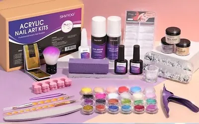 Kit De Uñas Acrilicas Completo Profesional Polvo Liquido Herramientas Acrilico • $9.92